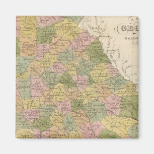 Aimant Nouvelle Carte De La Géorgie