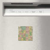 Aimant Nouvelle Carte De L'Illinois (In Situ (Lave-vaisselle))