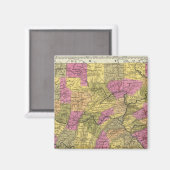 Aimant Nouvelle Carte De Pennsylvanie 2 (Recto/Verso)