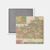 Aimant Nouvelle Carte Du Kentucky (Recto/Verso)