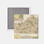 Aimant Nouvelle Carte Du Kentucky 2 (Recto/Verso)