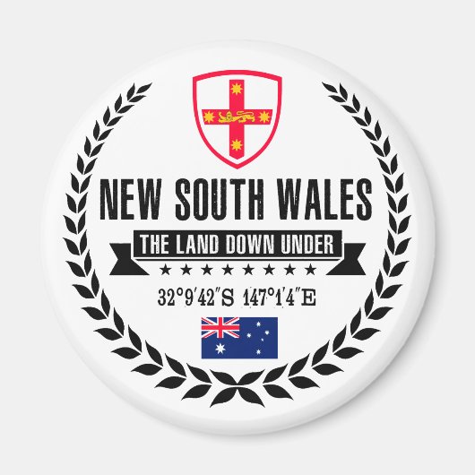 Aimant Nouvelle-Galles du Sud (Devant)