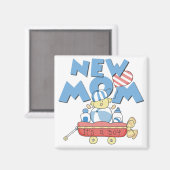 Aimant Nouvelle maman C'est un garçon Tshirts et cadeaux (Recto/Verso)