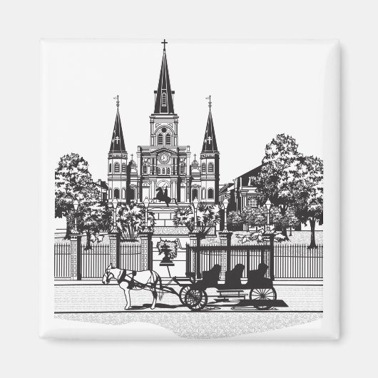 Aimant Nouvelle-Orléans, Louisiane (Devant)