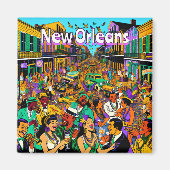 Aimant Nouvelle-Orléans, Louisiane S'Amuser (Devant)