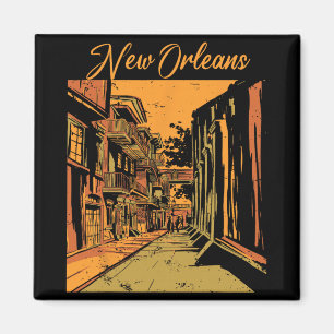 Aimant Nouvelle-Orléans Louisiane Souvenir rue Bourbon