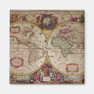 Aimant Nouvelle une carte de terre et d'eau de la terre