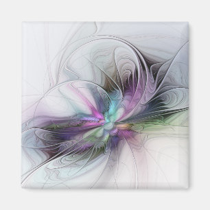 Aimant Nouvelle vie, art fantastique abstrait fractal col