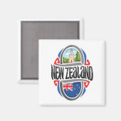Aimant Nouvelle-Zélande (Recto/Verso)