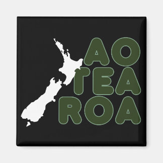 AIMANT NOUVELLE ZÉLANDE AOTÉAROA NZ NOM DE MAORI GRAPHIQU