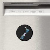 AIMANT NOUVELLE ZÉLANDE CARTE SIMPLE PAUA (In Situ (Lave-vaisselle))