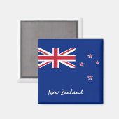 Aimant Nouvelle-Zélande & Seeland Drapeau vacances, Voyag (Recto/Verso)