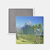Aimant Nouvelle-Zélande, South Island, Miter Peak, (Recto/Verso)