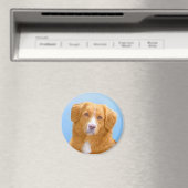 Aimant Nova Scotia Duck Tolling Retriever Dog Painting (In Situ (Lave-vaisselle))