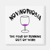 Aimant Novinophobie Verre vide (Devant)