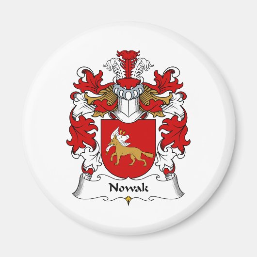 Aimant Nowak Family Crest (Devant)