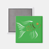 Aimant Nowruz Goldfish Vector Graphics Arrière - plan ver (Recto/Verso)