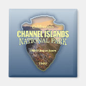 Aimant NP des îles Anglo-Normandes (pointe de flèche) (Devant)