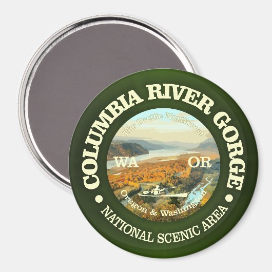 Aimant NSA de Columbia River Gorge (Recto/Verso)