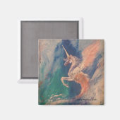 Aimant Nuage de licorne à ailes Pegasus (Recto/Verso)