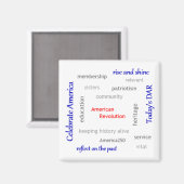 Aimant Nuage de mot de DAR (Recto/Verso)