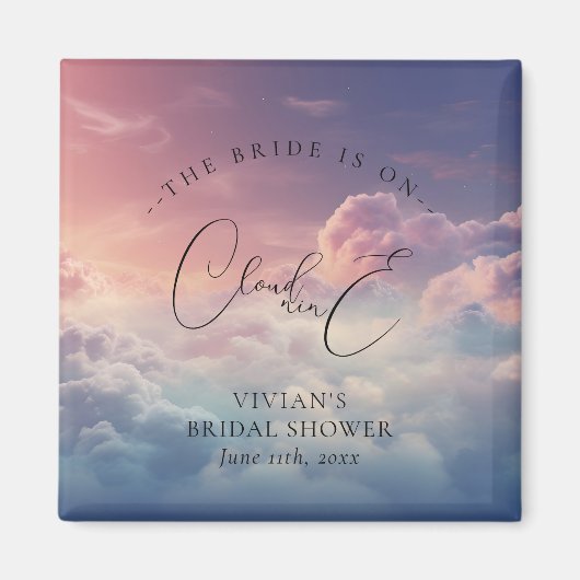 Aimant Nuage de rêve 9 mariage (Devant)