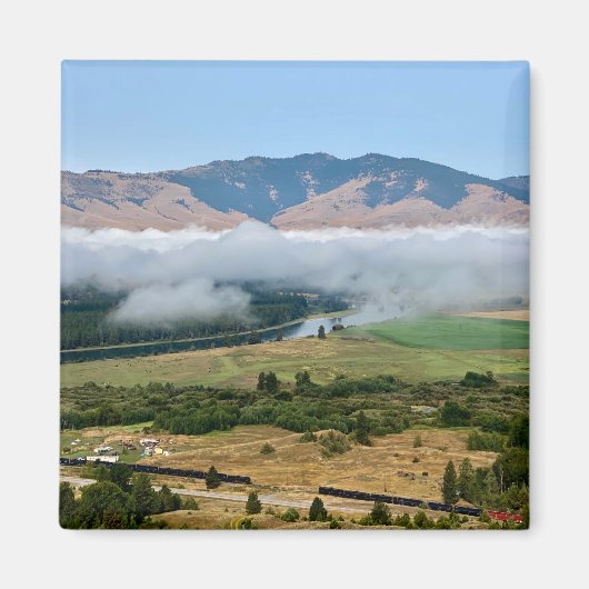 Aimant Nuages au-dessus de la rivière Flathead (Devant)