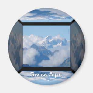 Aimant Nuages au-dessus des Alpes suisses