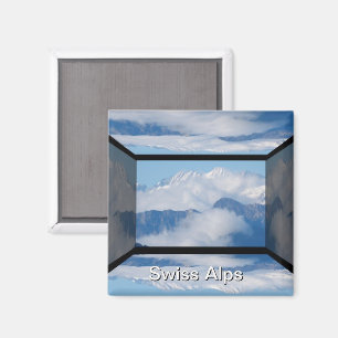 Aimant Nuages au-dessus des Alpes suisses