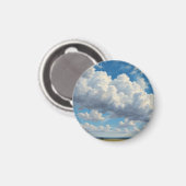 Aimant Nuages blancs et ciel bleu clair (Recto/Verso)