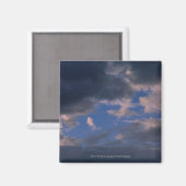 Aimant Nuages de tempête contre ciel bleu (Recto/Verso)