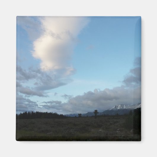 Aimant Nuages matinaux dans le parc national de Grand Tet (Devant)