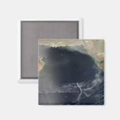 Aimant Nuages ondulés au-dessus de la mer d'Oman (Recto/Verso)