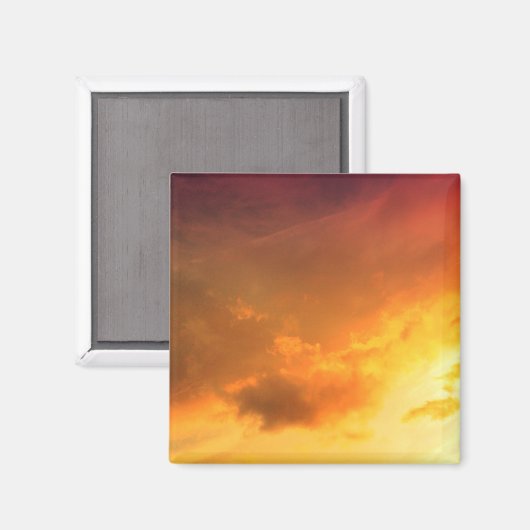 Aimant Nuages orange (Recto/Verso)