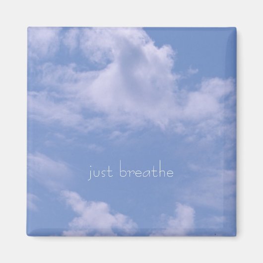 Aimant Nuages, respire juste (Devant)