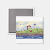 Aimant Nubble Light House York Maine (Recto/Verso)