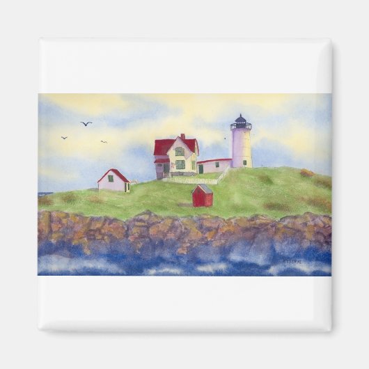 Aimant Nubble Light House York Maine (Devant)