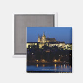 Aimant Nuit à Prague, République Tchèque (Recto/Verso)