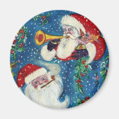 Aimant Nuit de Noël père Noël BUGLER (Devant)