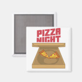 Aimant Nuit de pizza (Recto/Verso)