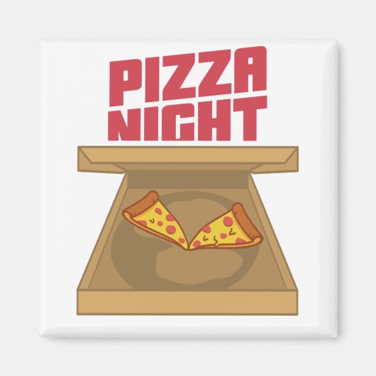 Aimant Nuit de pizza (Devant)