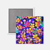 Aimant Nuit d'été Fleurs de Jardin en fleurs (Recto/Verso)