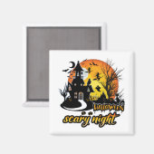 Aimant Nuit d'Halloween effrayant (Recto/Verso)