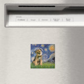 Aimant Nuit étoilée - Border Terrier #1 (In Situ (Lave-vaisselle))