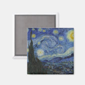 Aimant Nuit étoilée par Vincent Van Gogh (Recto/Verso)