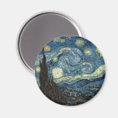 Aimant Nuit étoilée par Vincent Van Gogh (Recto/Verso)