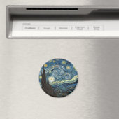 Aimant Nuit étoilée par Vincent Van Gogh (In Situ (Lave-vaisselle))