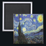 Aimant Nuit étoilée Par Vincent Van Gogh 1889<br><div class="desc">A ma connaissance,  ces images sont du domaine public et sont censées être libres d'utilisation sans restriction aux Etats-Unis. Veuillez me contacter si vous découvrez que ces images ne sont pas du domaine public.</div>