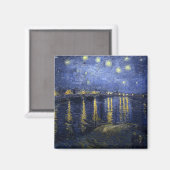 Aimant Nuit étoilée sur le Rhône (Recto/Verso)
