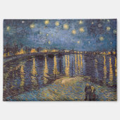 Aimant Nuit étoilée sur le Rhône par Vincent Van Gogh (Recto)